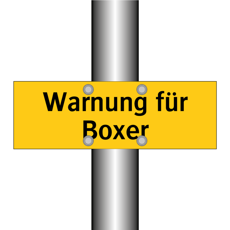 Warnung für Boxer