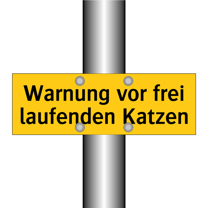 Warnung vor frei laufenden Katzen