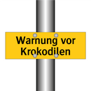 Warnung vor Krokodilen