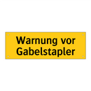 Warnung vor Gabelstapler