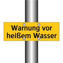 Warnung vor heißem Wasser