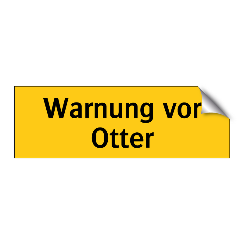 Warnung vor Otter