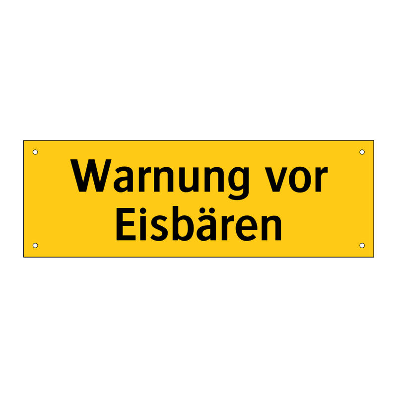 Warnung vor Eisbären