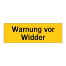 Warnung vor Widder