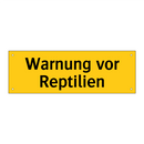Warnung vor Reptilien