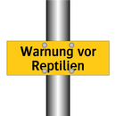 Warnung vor Reptilien