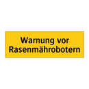 Warnung vor Rasenmährobotern