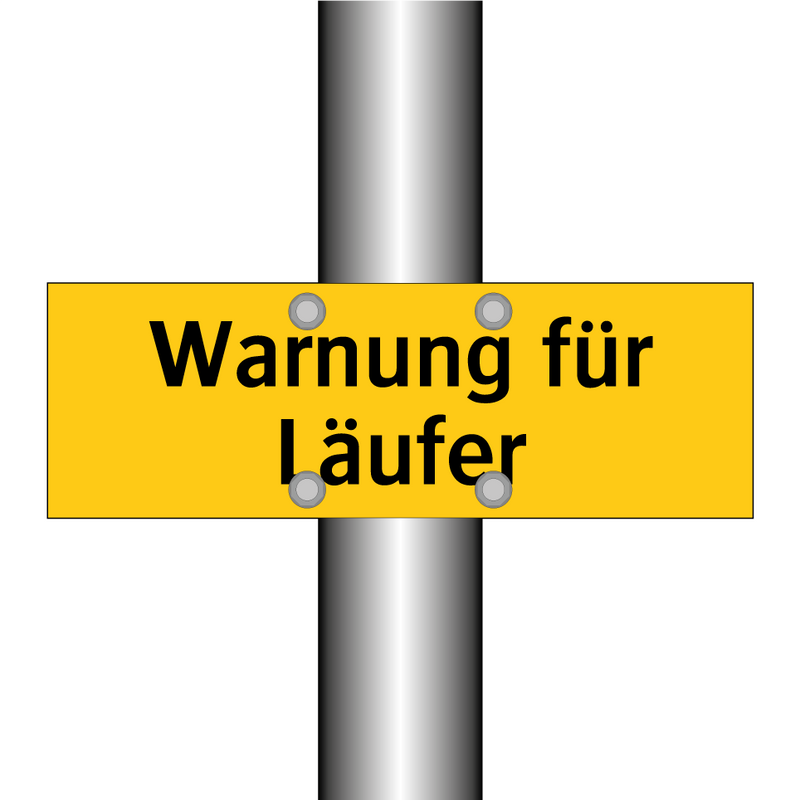Warnung für Läufer