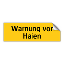 Warnung vor Haien