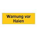 Warnung vor Haien