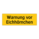 Warnung vor Eichhörnchen