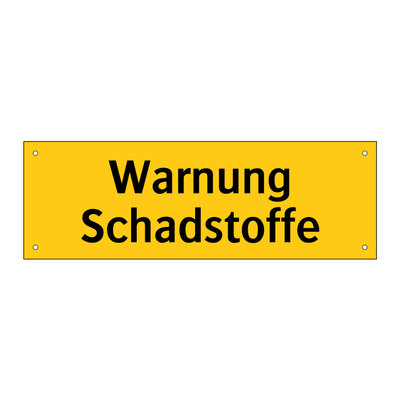 Warnung Schadstoffe