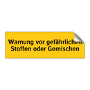 Warnung vor gefährlichen Stoffen oder Gemischen