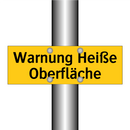 Warnung Heiße Oberfläche