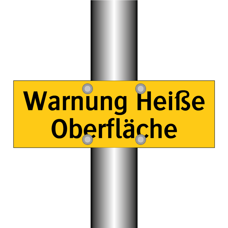 Warnung Heiße Oberfläche