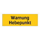 Warnung Hebepunkt