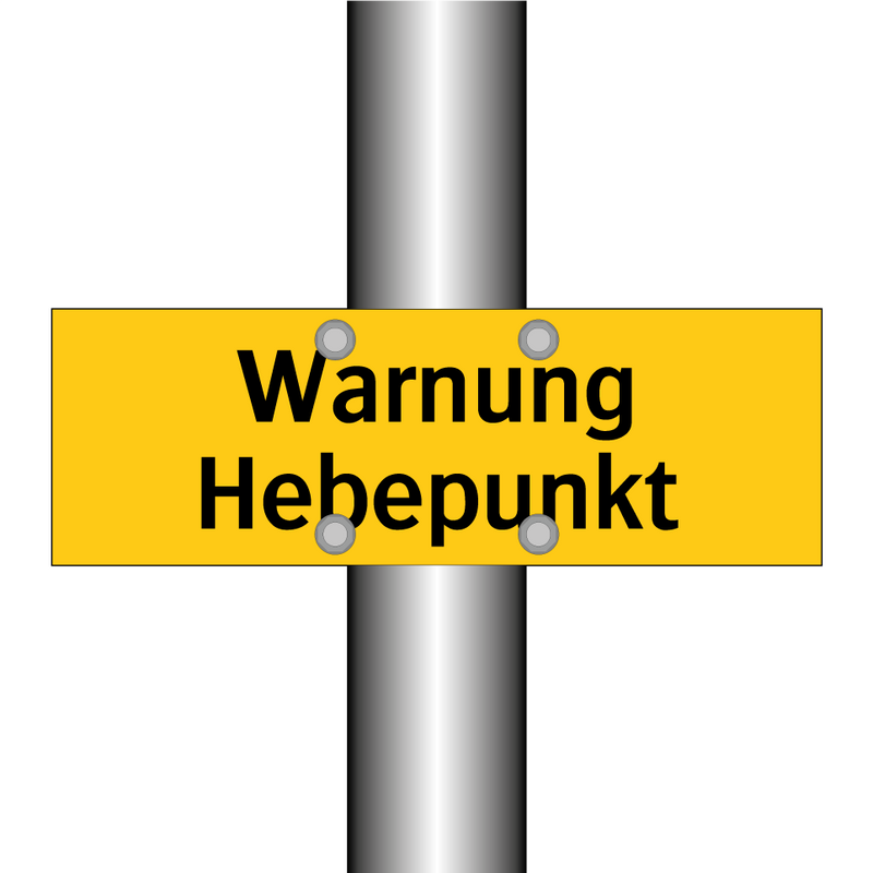 Warnung Hebepunkt