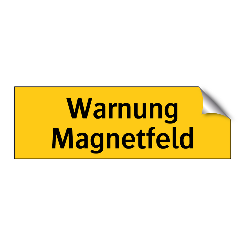 Warnung Magnetfeld