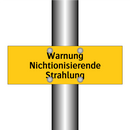 Warnung Nichtionisierende Strahlung