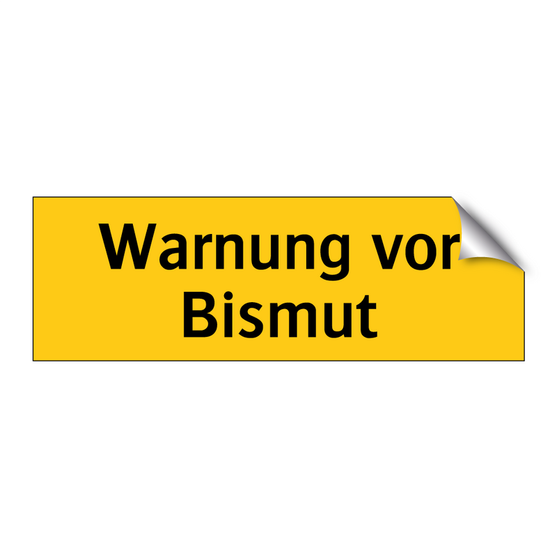 Warnung vor Bismut