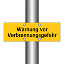 Warnung vor Verbrennungsgefahr
