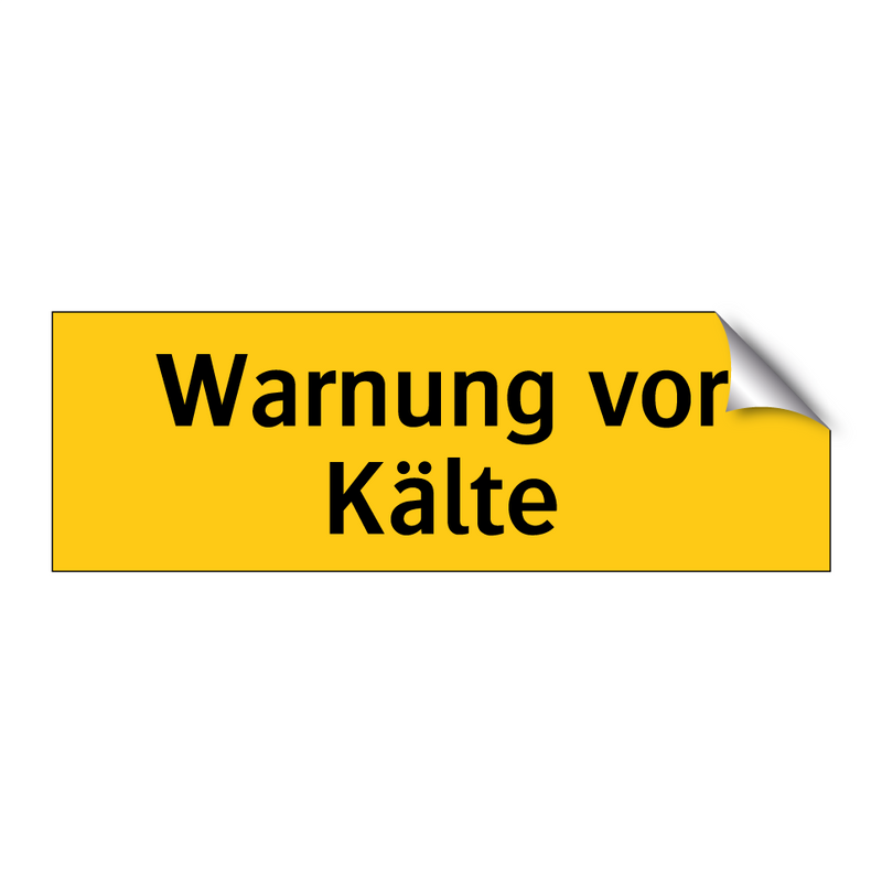 Warnung vor Kälte