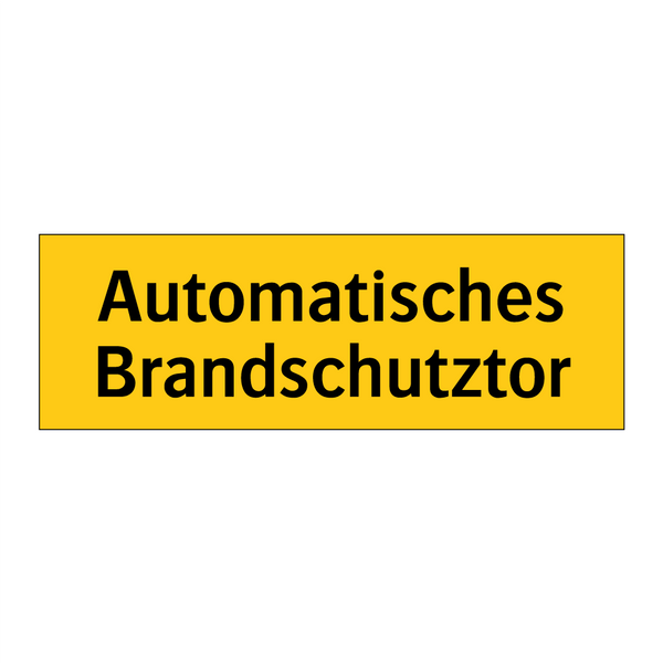 Automatisches Brandschutztor