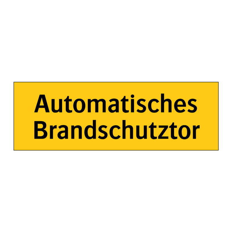Automatisches Brandschutztor