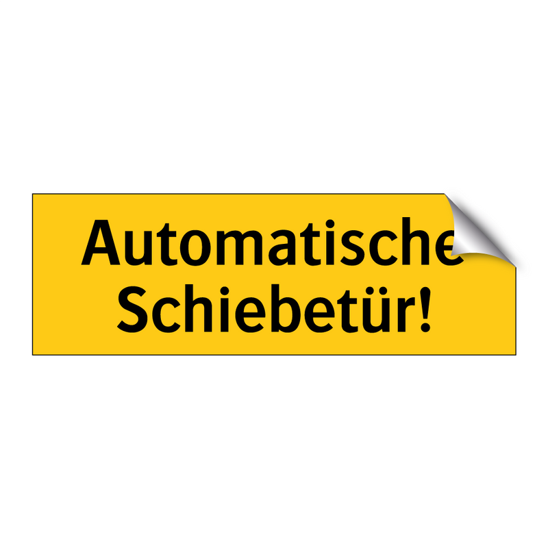 Automatische Schiebetür!