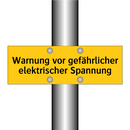 Warnung vor gefährlicher elektrischer Spannung
