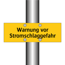 Warnung vor Stromschlaggefahr
