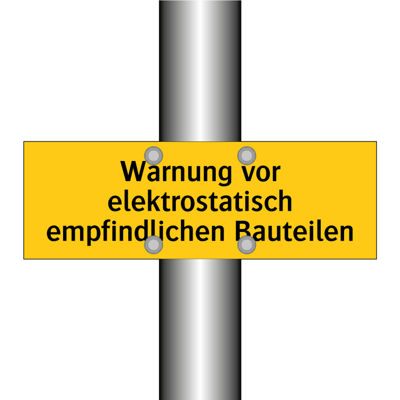 Warnung vor elektrostatisch empfindlichen Bauteilen