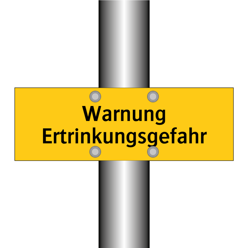 Warnung Ertrinkungsgefahr