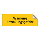 Warnung Ertrinkungsgefahr