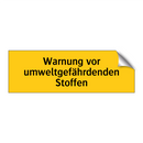 Warnung vor umweltgefährdenden Stoffen