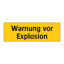 Warnung vor Explosion