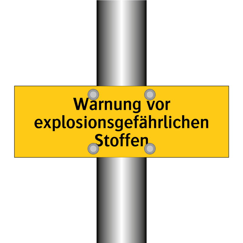 Warnung vor explosionsgefährlichen Stoffen