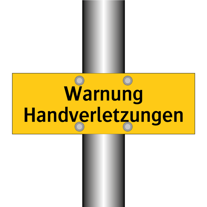 Warnung Handverletzungen