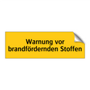 Warnung vor brandfördernden Stoffen