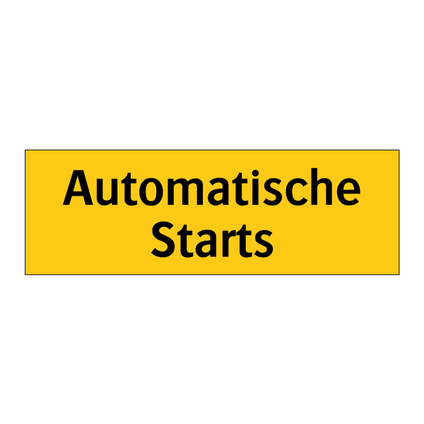 Automatische Starts