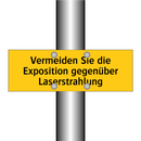 Vermeiden Sie die Exposition gegenüber Laserstrahlung