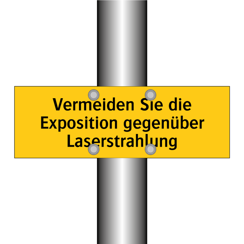 Vermeiden Sie die Exposition gegenüber Laserstrahlung