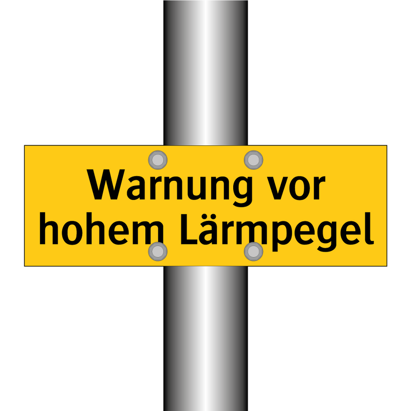 Warnung vor hohem Lärmpegel