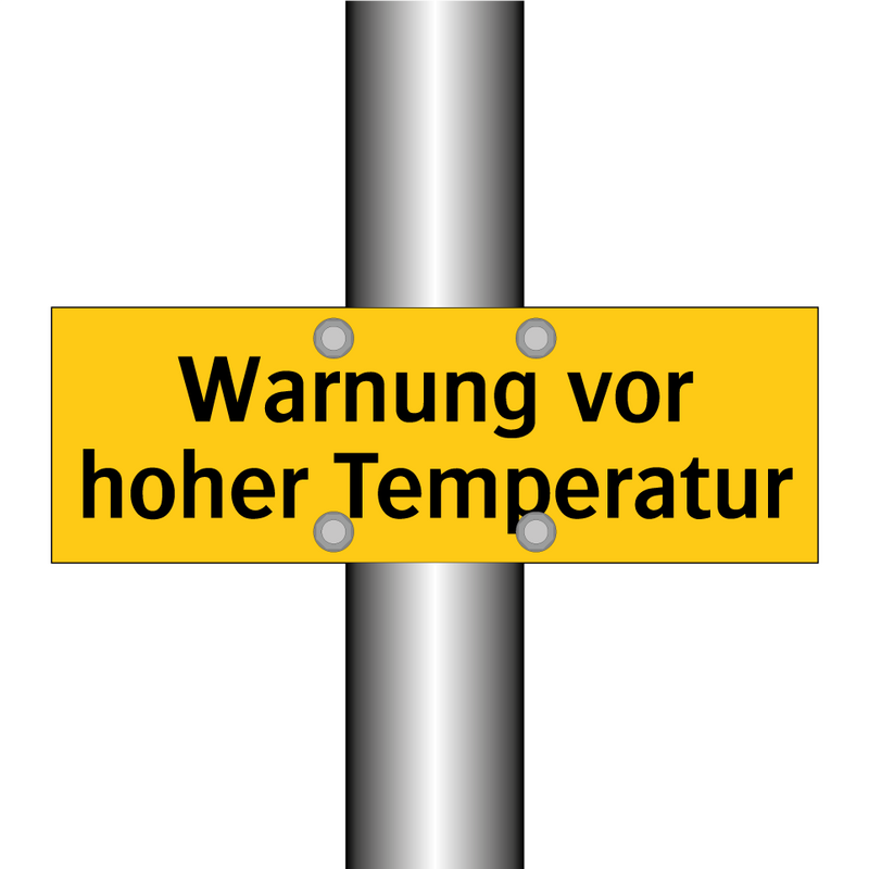 Warnung vor hoher Temperatur