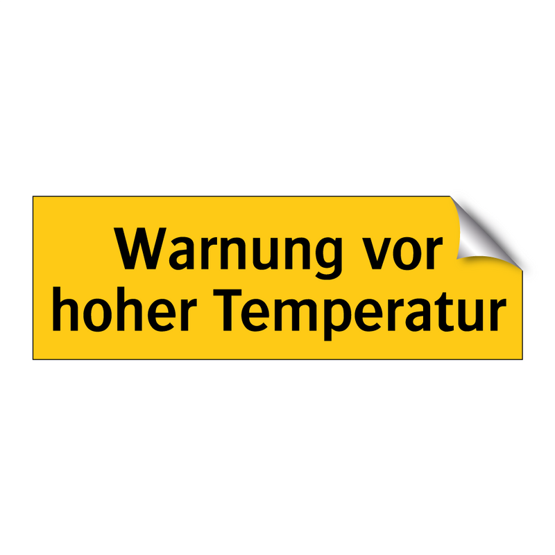 Warnung vor hoher Temperatur