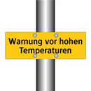 Warnung vor hohen Temperaturen