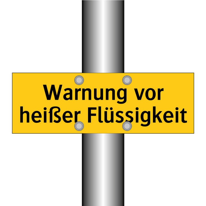 Warnung vor heißer Flüssigkeit