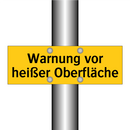 Warnung vor heißer Oberfläche