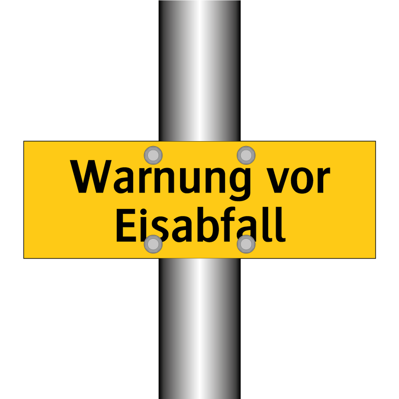 Warnung vor Eisabfall