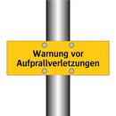 Warnung vor Aufprallverletzungen